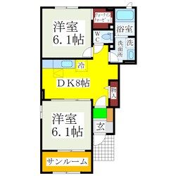 グレイス・ベルⅡの物件間取画像